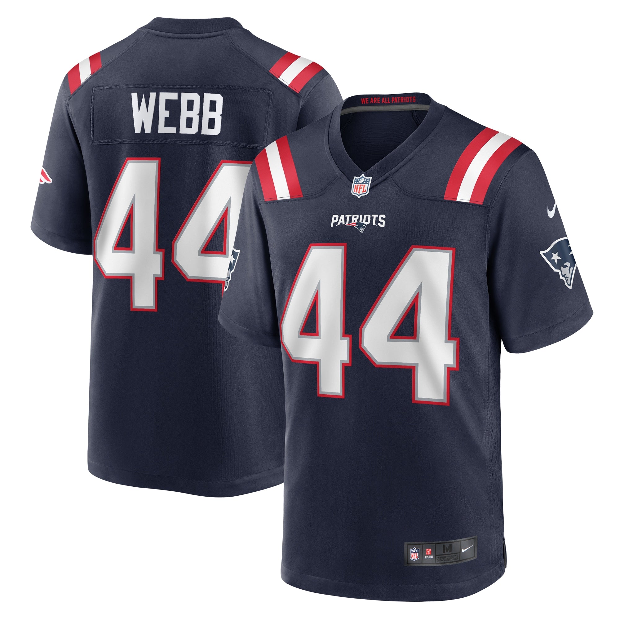 Raleigh Webb New England Patriots Nike Home Game Player Jersey   Navy