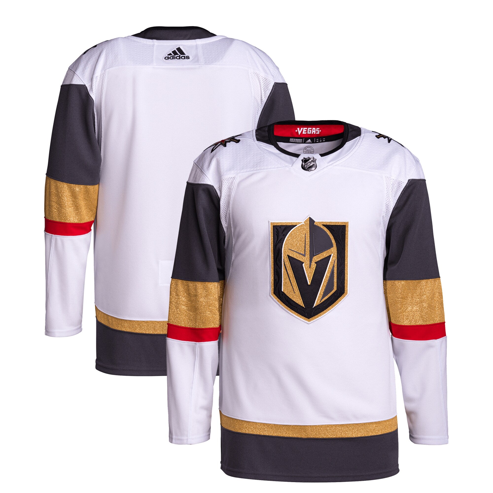 Vegas Golden Knights adidas Away Primegreen Authentic Pro Jersey White
