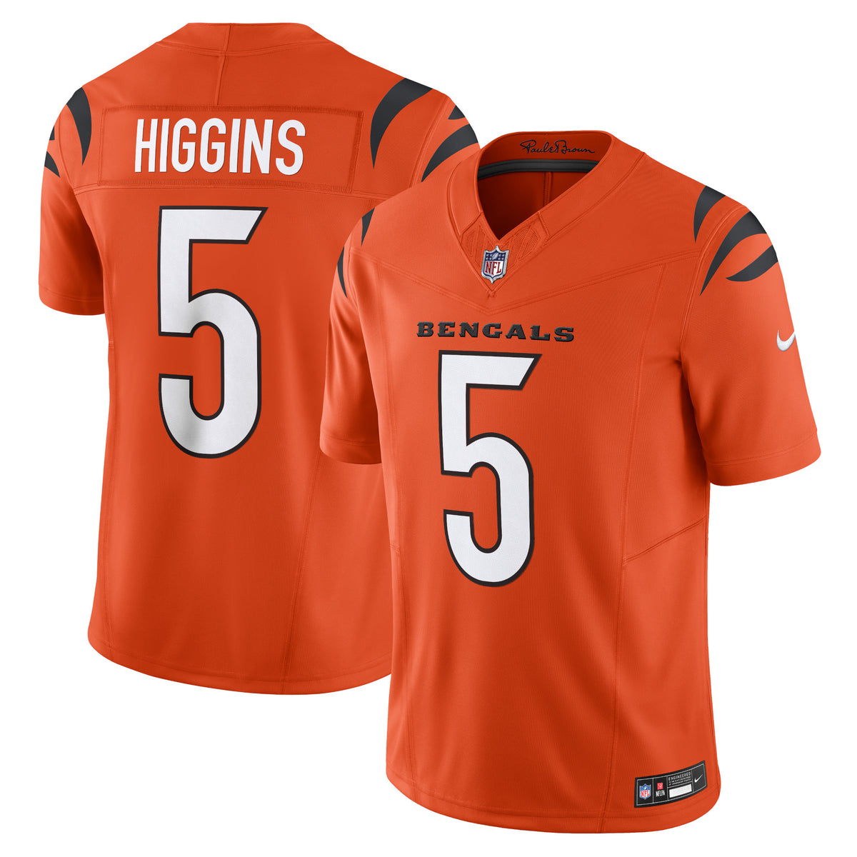 Tee Higgins Cincinnati Bengals Nike Vapor F.U.S.E. Limited Jersey   Orange