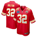Nick Bolton Kansas City Chiefs Nike Super Bowl LVII Patch Game Jersey   Red