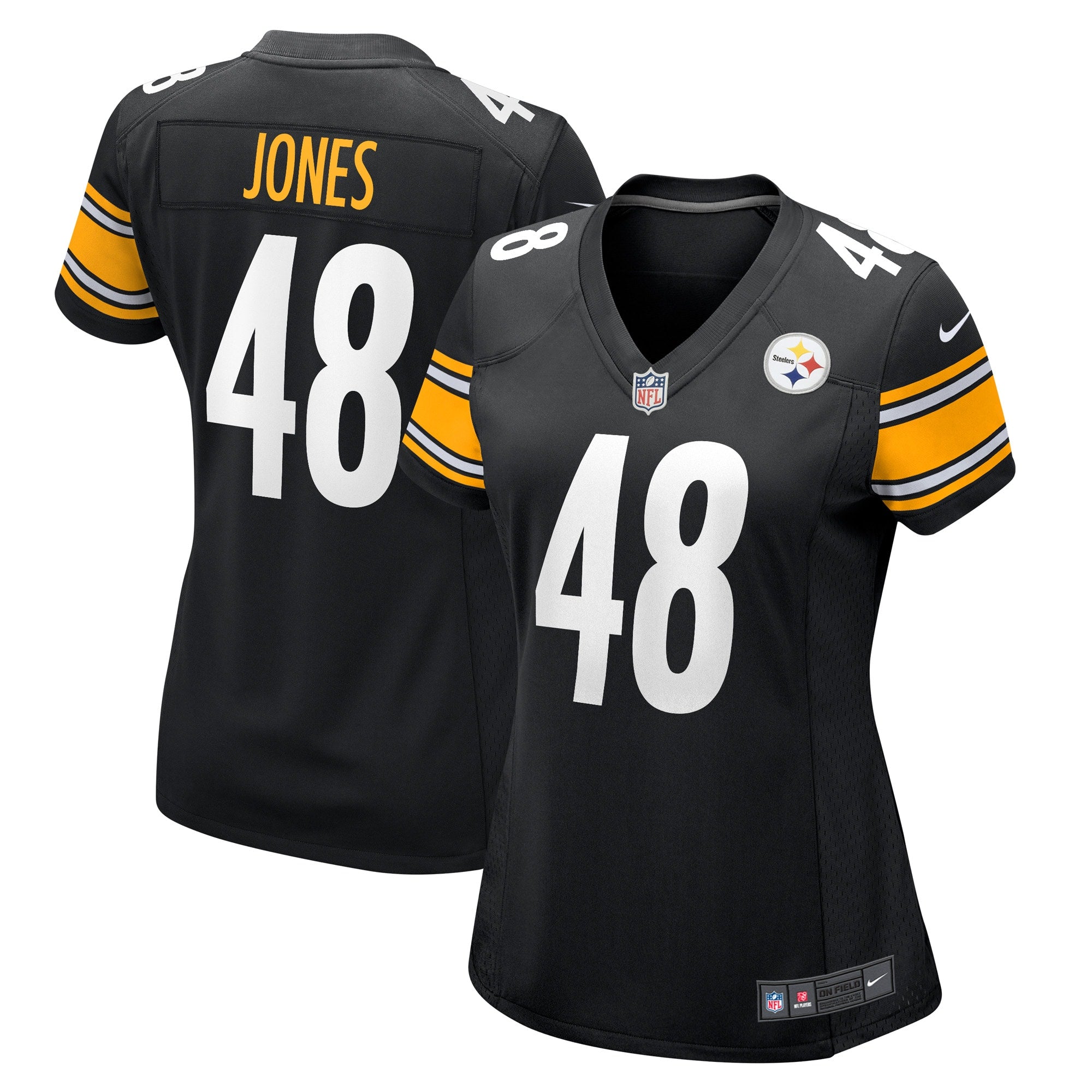 Jamir Jones Pittsburgh Steelers Nike Women s Team Game Player Jersey   Black