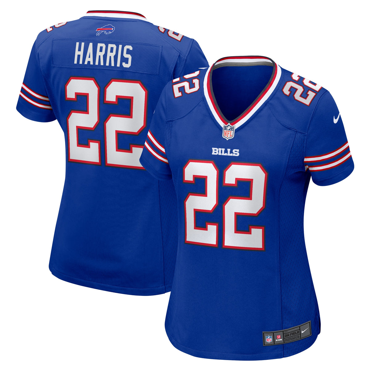 Damien Harris Buffalo Bills Nike Women s Game Player Jersey   Royal