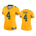Women s Green Bay Packers Brett Favre Inverted Legend Jersey   Gold