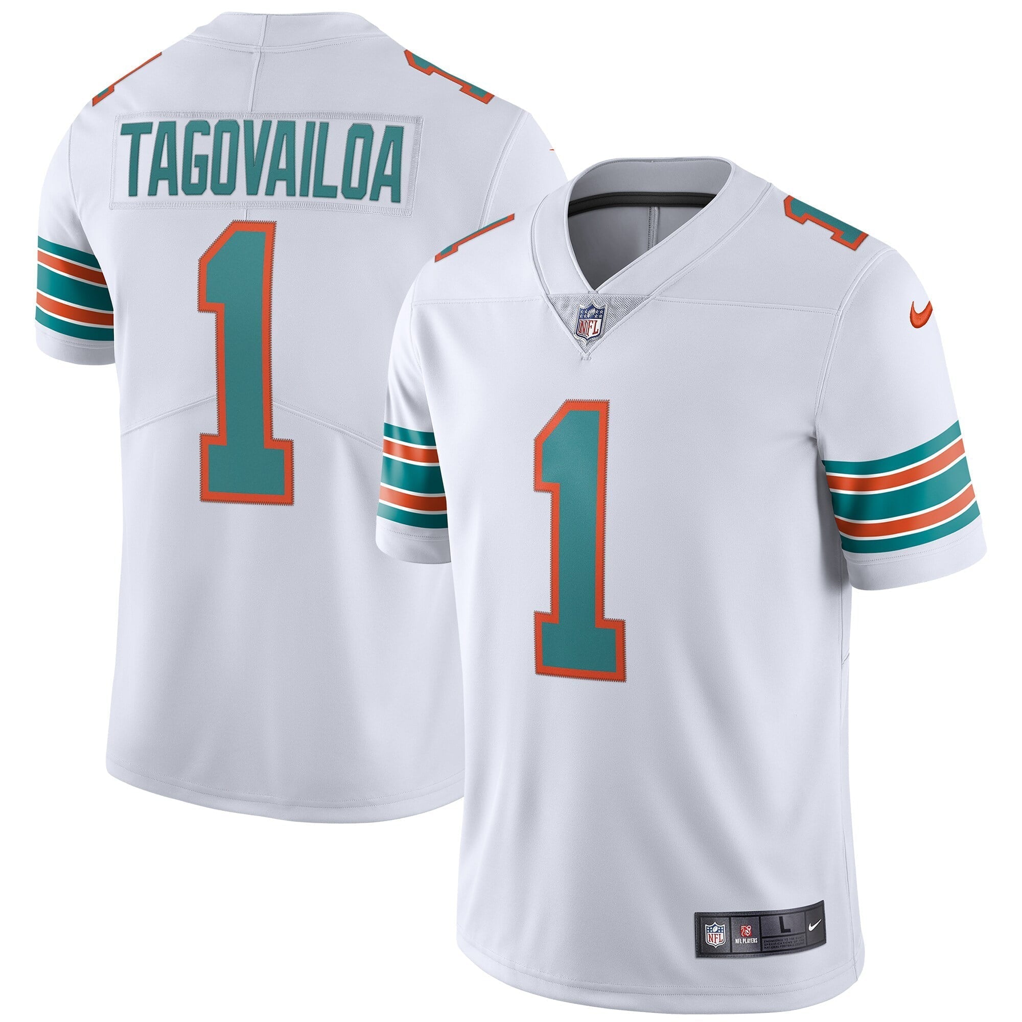 Men s Nike Tua Tagovailoa White Miami Dolphins 2nd Alternate Vapor Limited Jersey