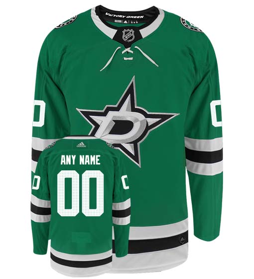 Customizable Dallas Stars Adidas Primegreen Authentic NHL Hockey Jersey