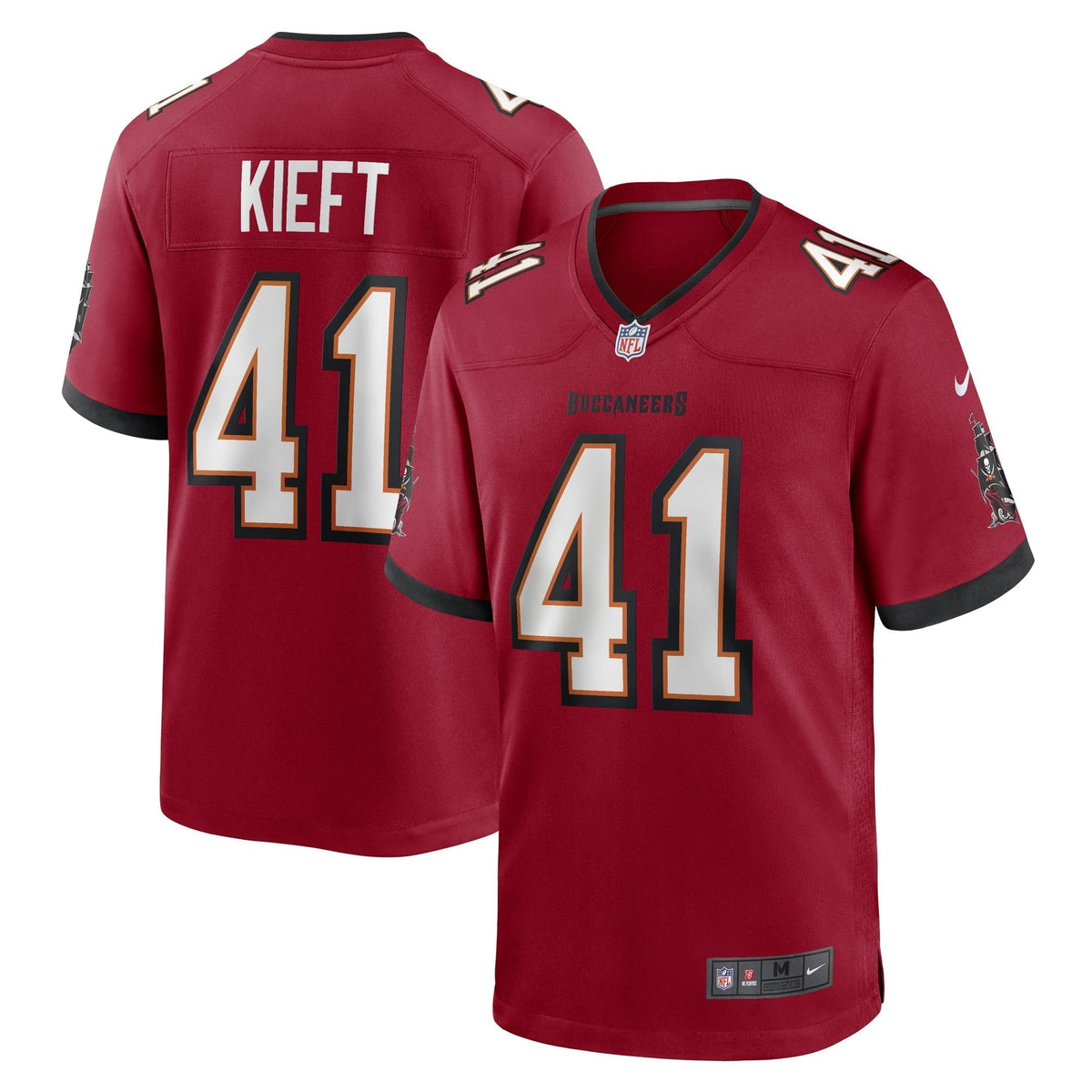 Men s Nike Ko Kieft Red Tampa Bay Buccaneers Game Player Jersey