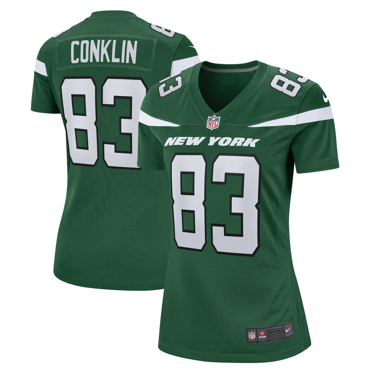 Tyler Conklin New York Jets Nike Women s Game Jersey   Gotham Green