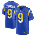 Men s Nike Matthew Stafford Royal Los Angeles Rams Super Bowl LVI Game Patch Jersey