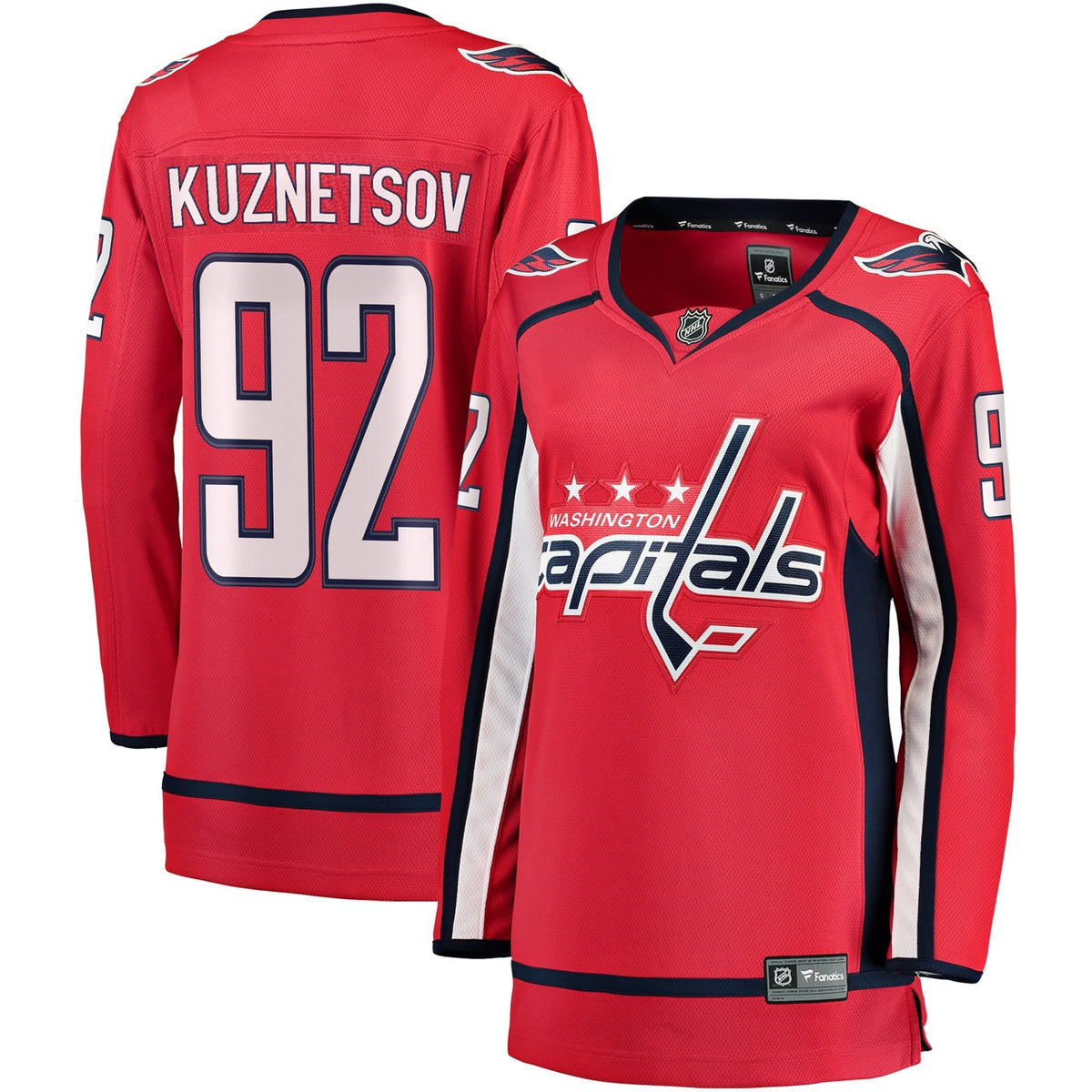 Women's Fanatics Branded Evgeny Kuznetsov Red Washington Capitals Breakaway Player Jersey