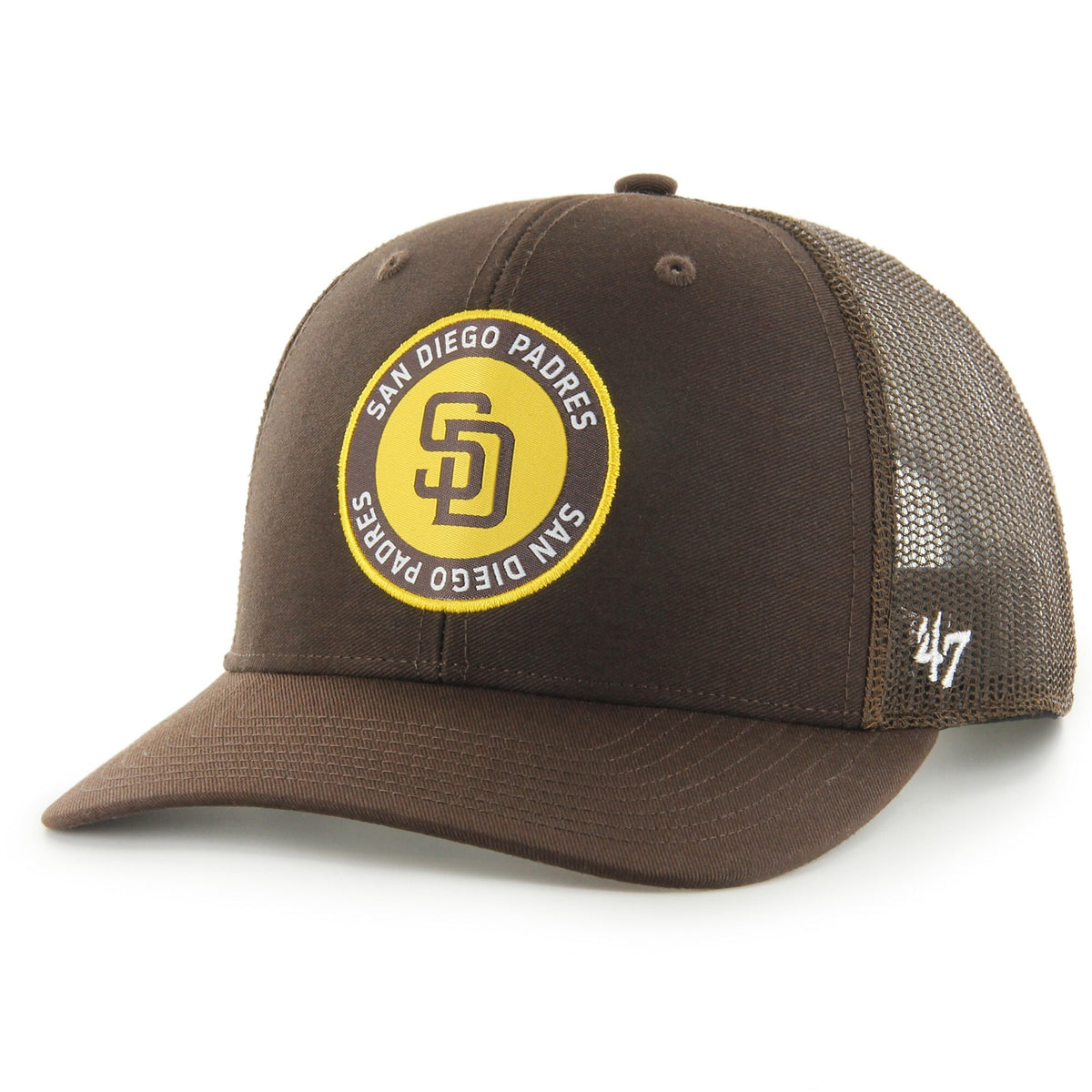 San Diego Padres '47 Unveil Trucker Adjustable Hat - Brown