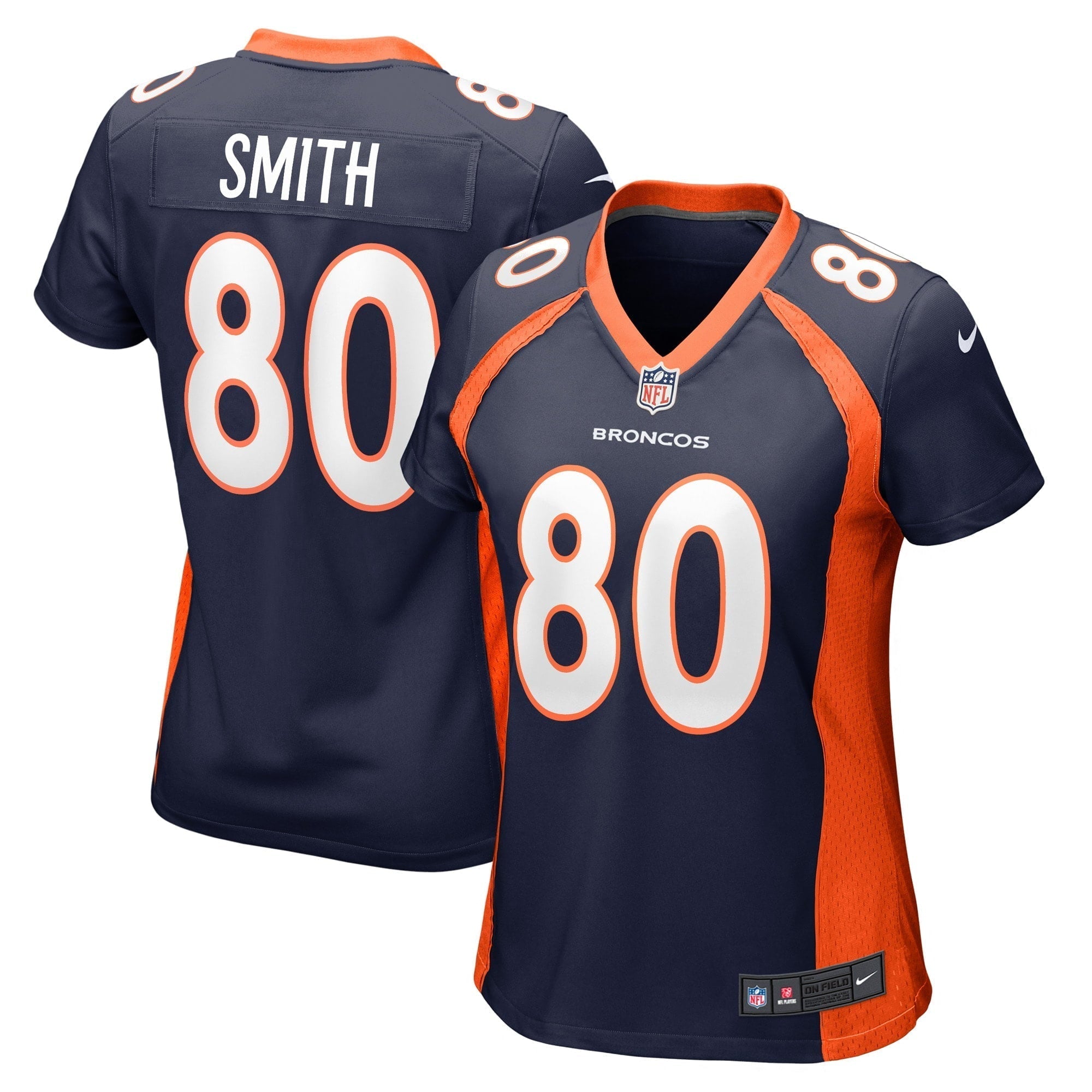 Women s Nike Rod Smith Navy Denver Broncos Retired Player Jersey
