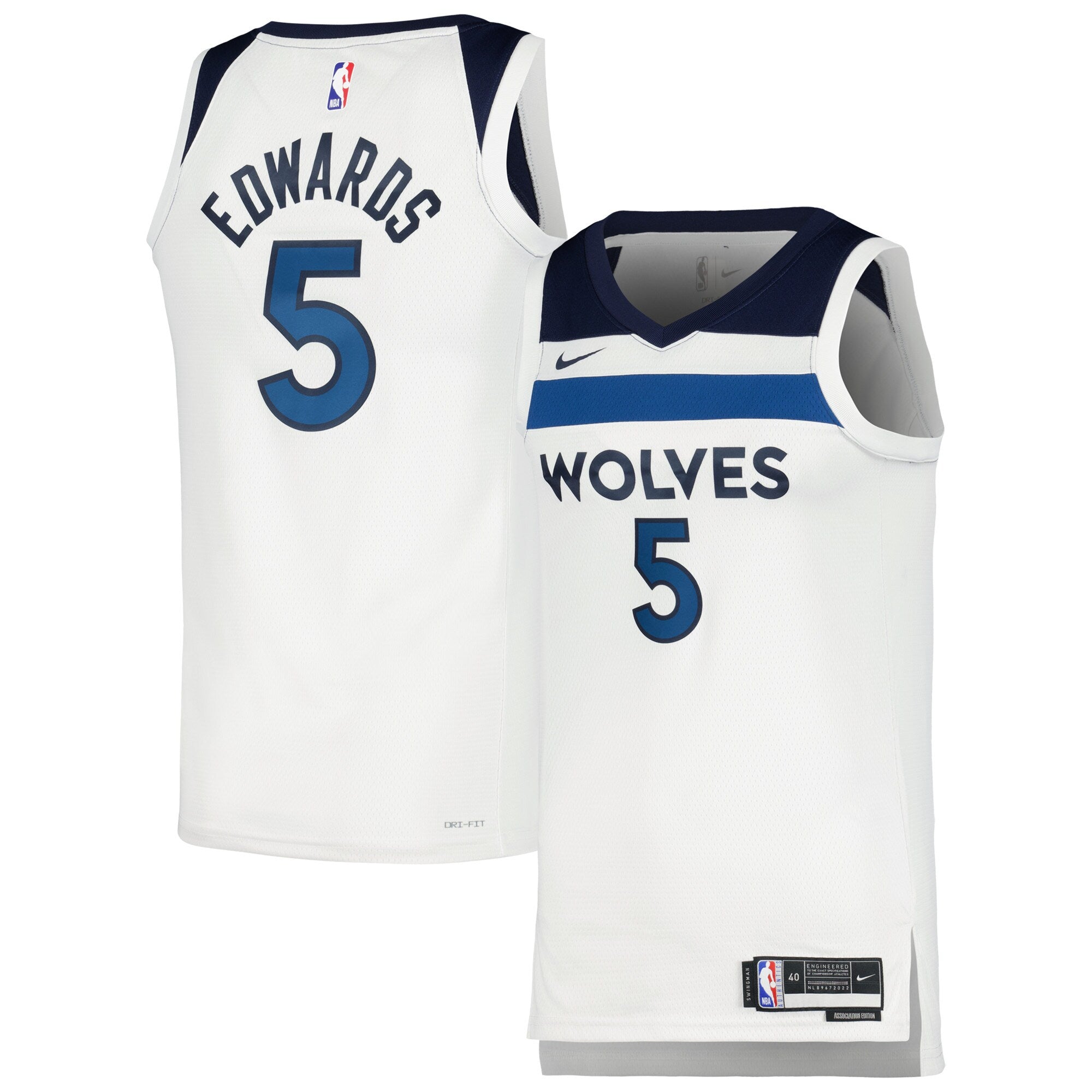 Anthony Edwards Minnesota Timberwolves Nike Unisex Swingman Jersey - Association Edition - White