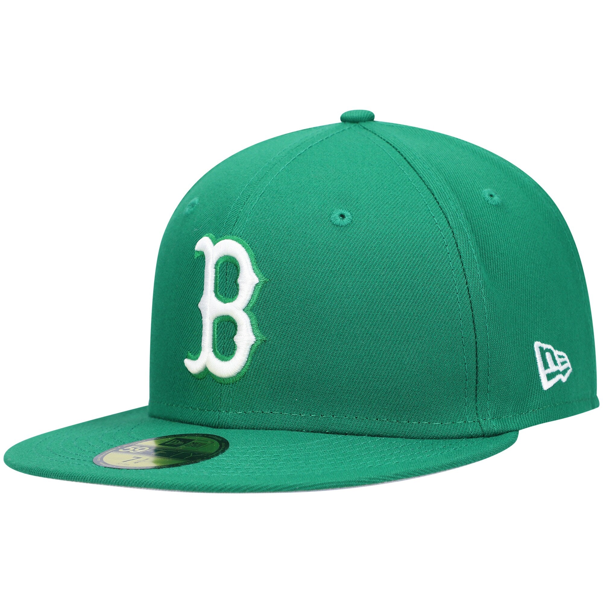 Boston Red Sox New Era White Logo 59FIFTY Fitted Hat - Kelly Green