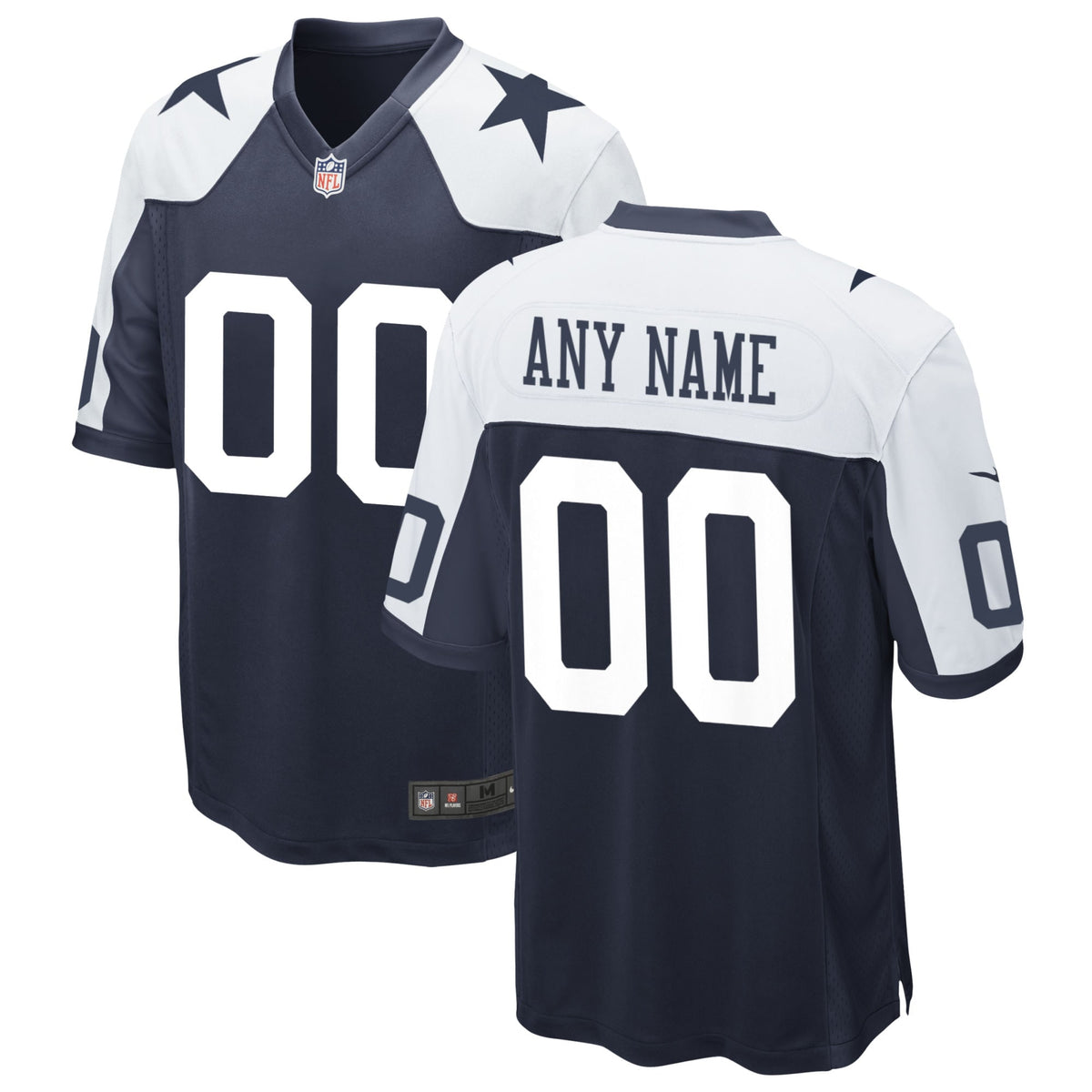 Dallas Cowboys Nike Alternate Custom Game Jersey   Navy