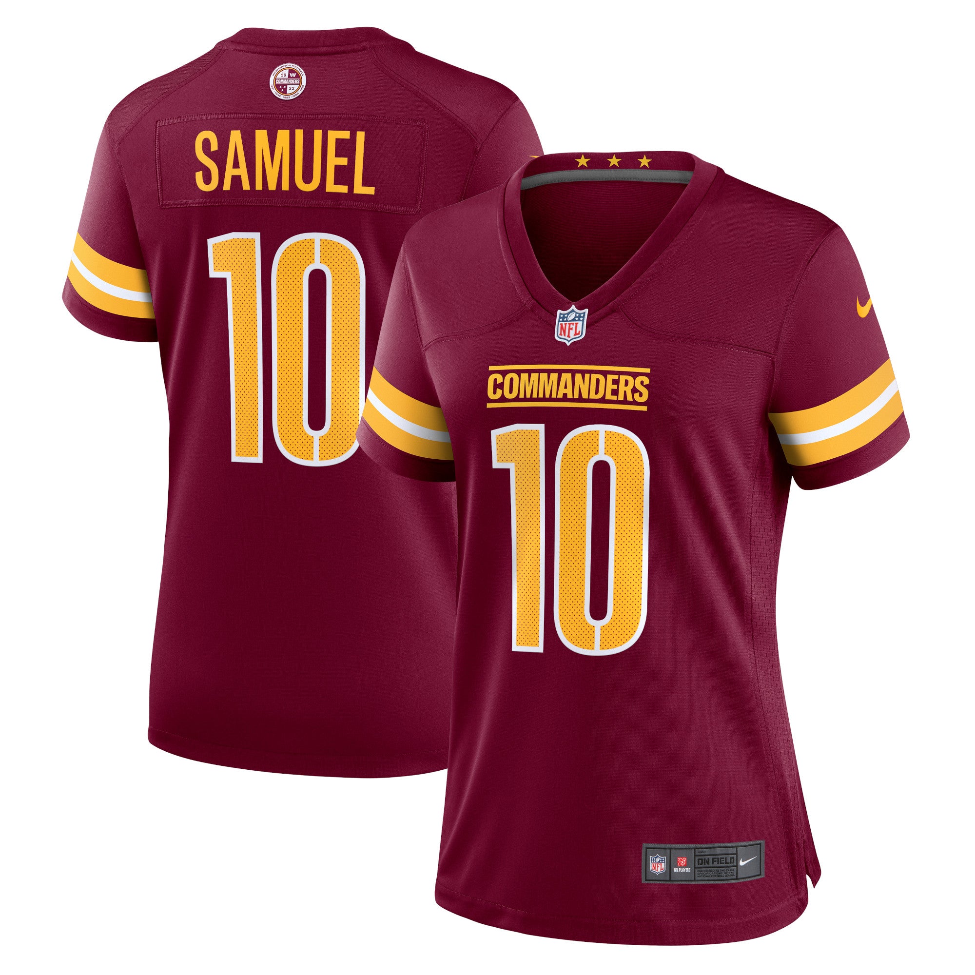 Curtis Samuel Washington Commanders Nike Women s Player Jersey   Burgundy