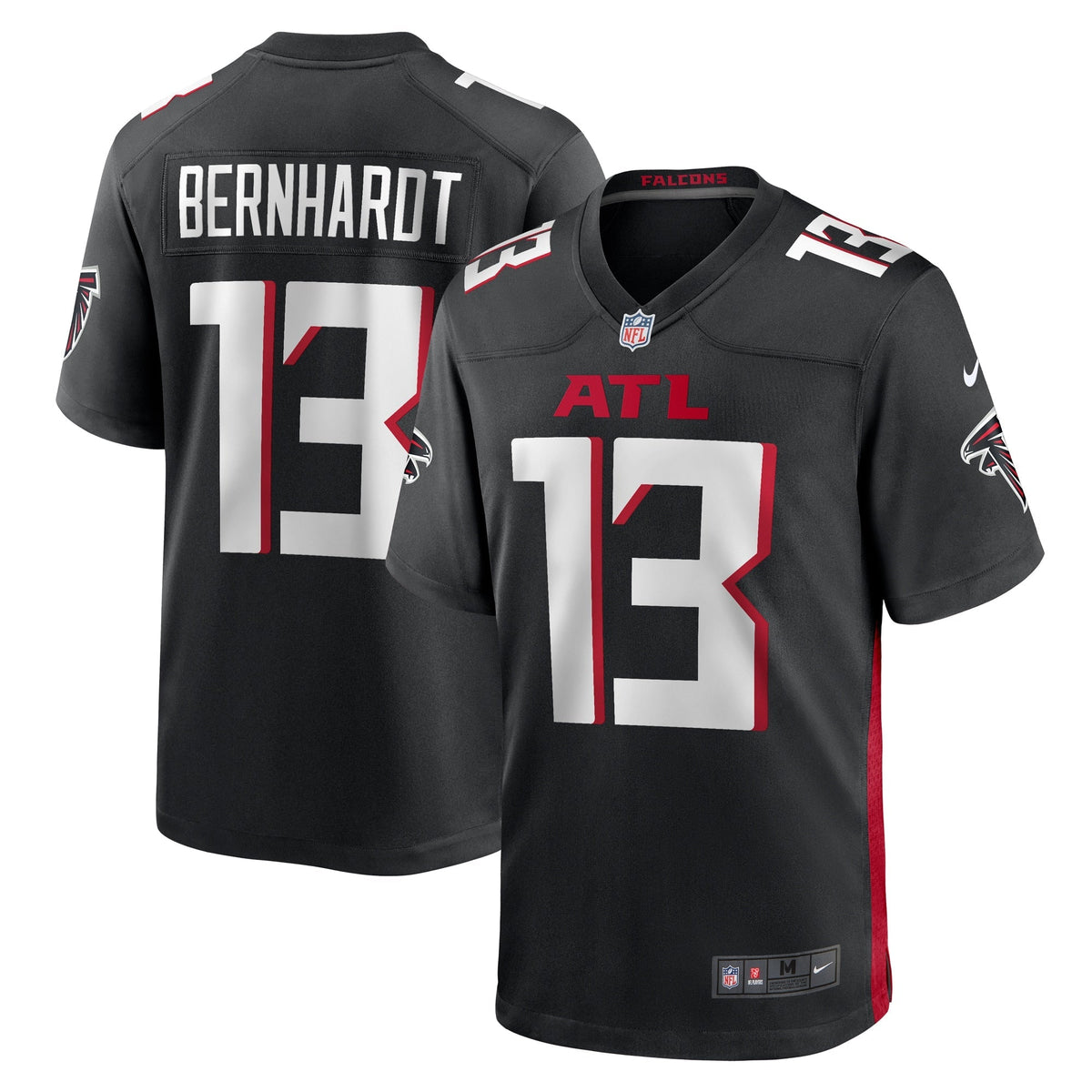Men s Nike Jared Bernhardt Black Atlanta Falcons Player Game Jersey