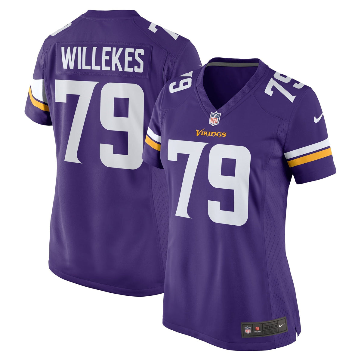 Women s Nike Kenny Willekes Purple Minnesota Vikings Game Jersey