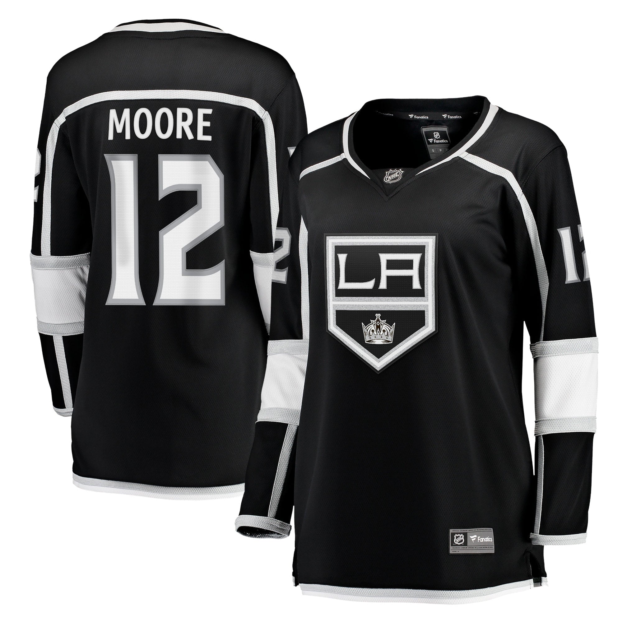 Women's Fanatics Branded Trevor Moore Black Los Angeles Kings Home Breakaway Player Jersey