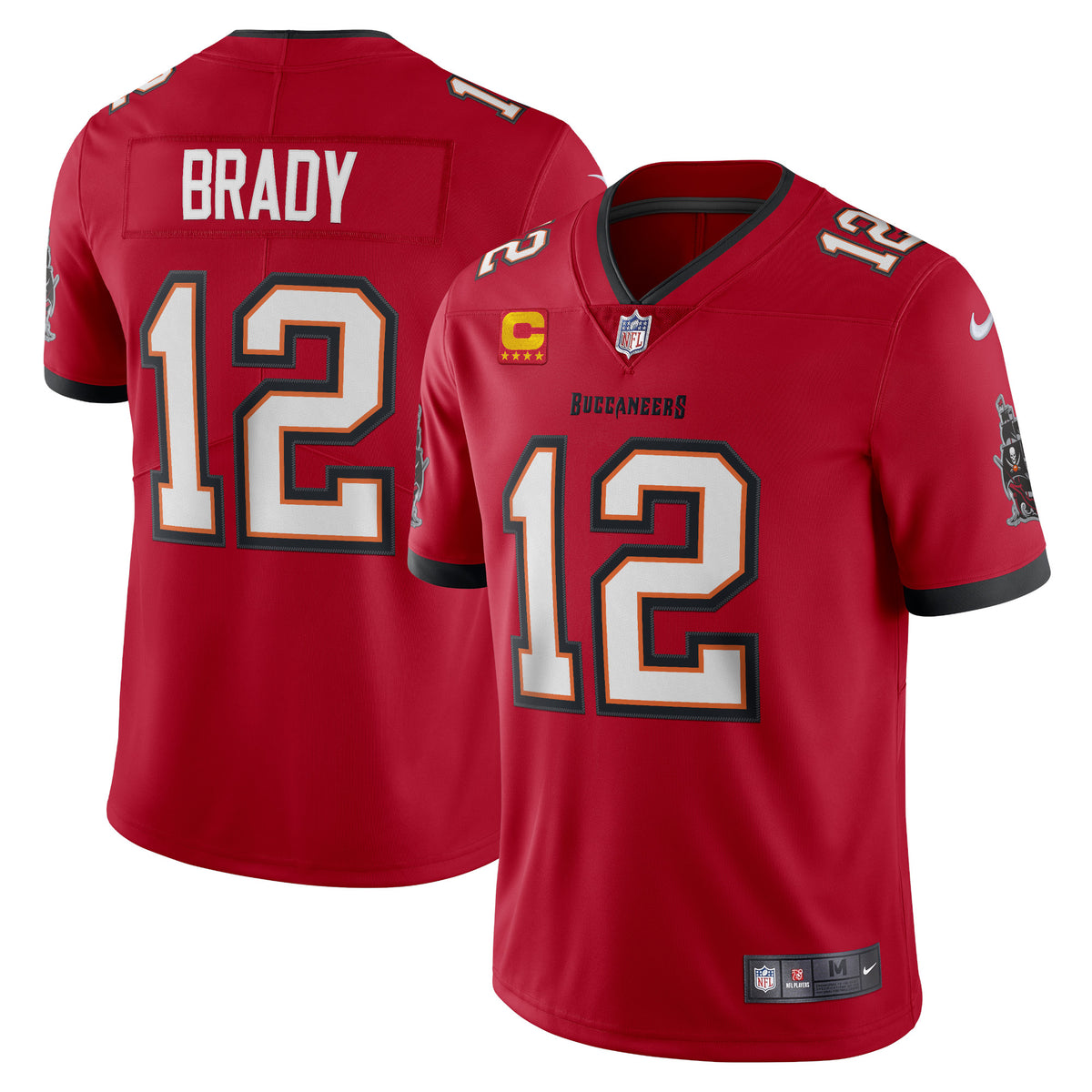 Tom Brady Tampa Bay Buccaneers Nike Captain Vapor Limited Jersey   Red