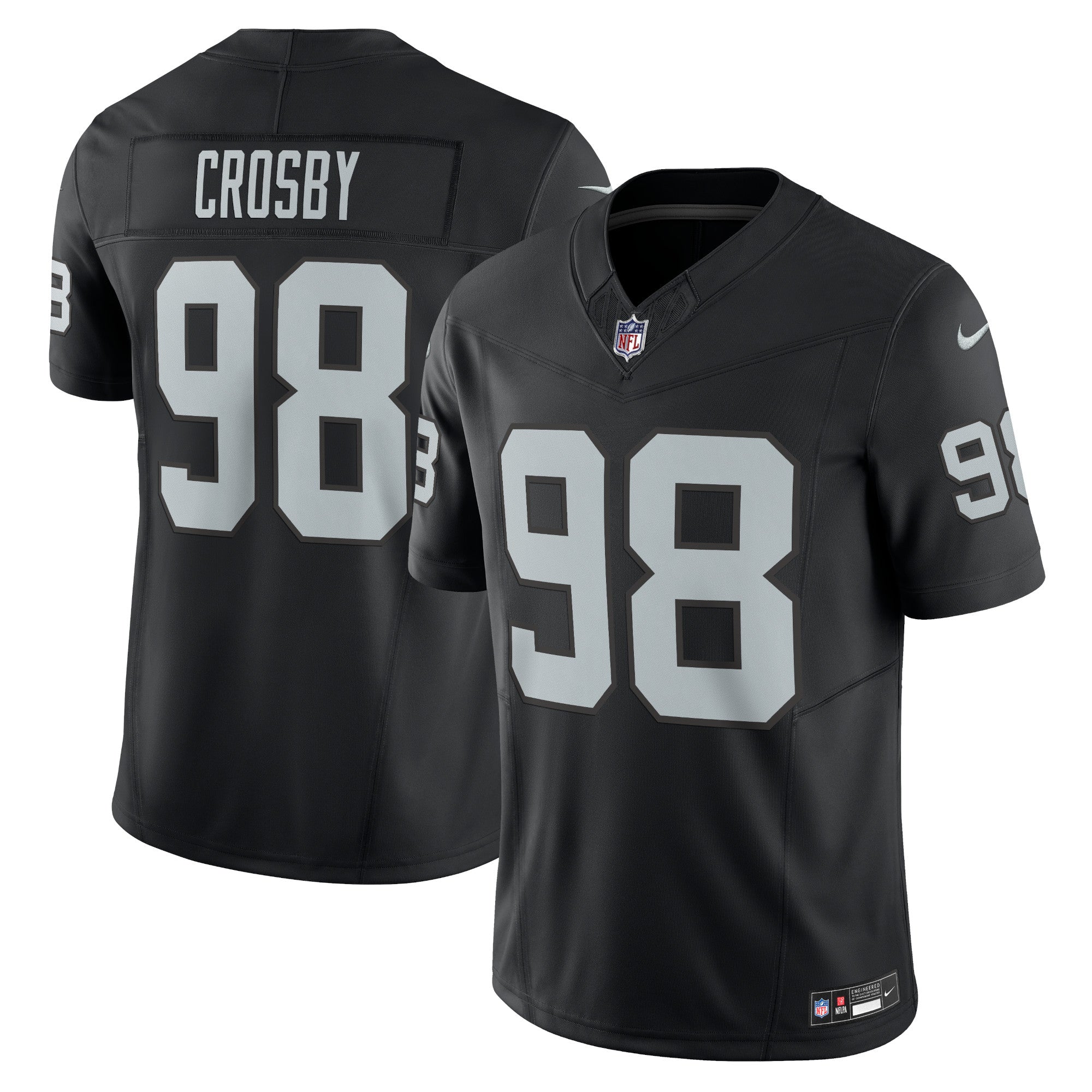 Maxx Crosby Las Vegas Raiders Nike Vapor F.U.S.E. Limited Jersey   Black