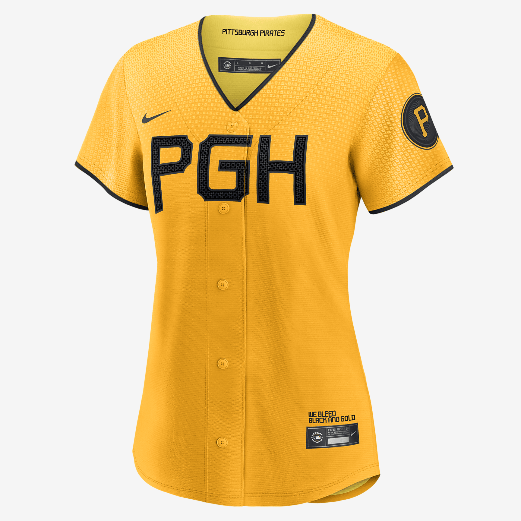 MLB Pittsburgh Pirates City Connect (Bryan Reynolds) Women's Replica Baseball Jersey - Sundown/Black