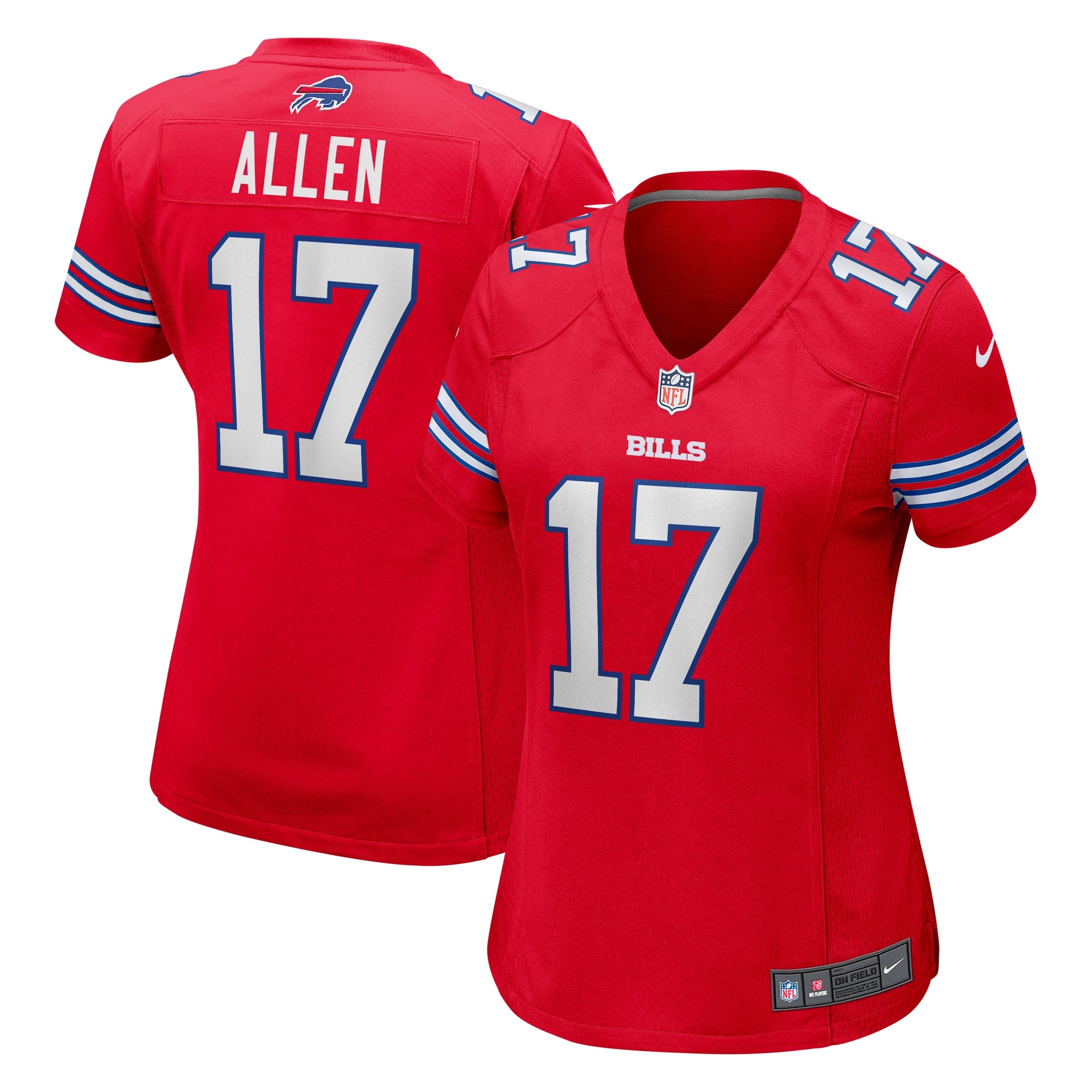 Josh Allen Buffalo Bills Nike Women s Player Jersey   Red