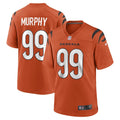 Men s Nike Myles Murphy Orange Cincinnati Bengals Team Game Jersey