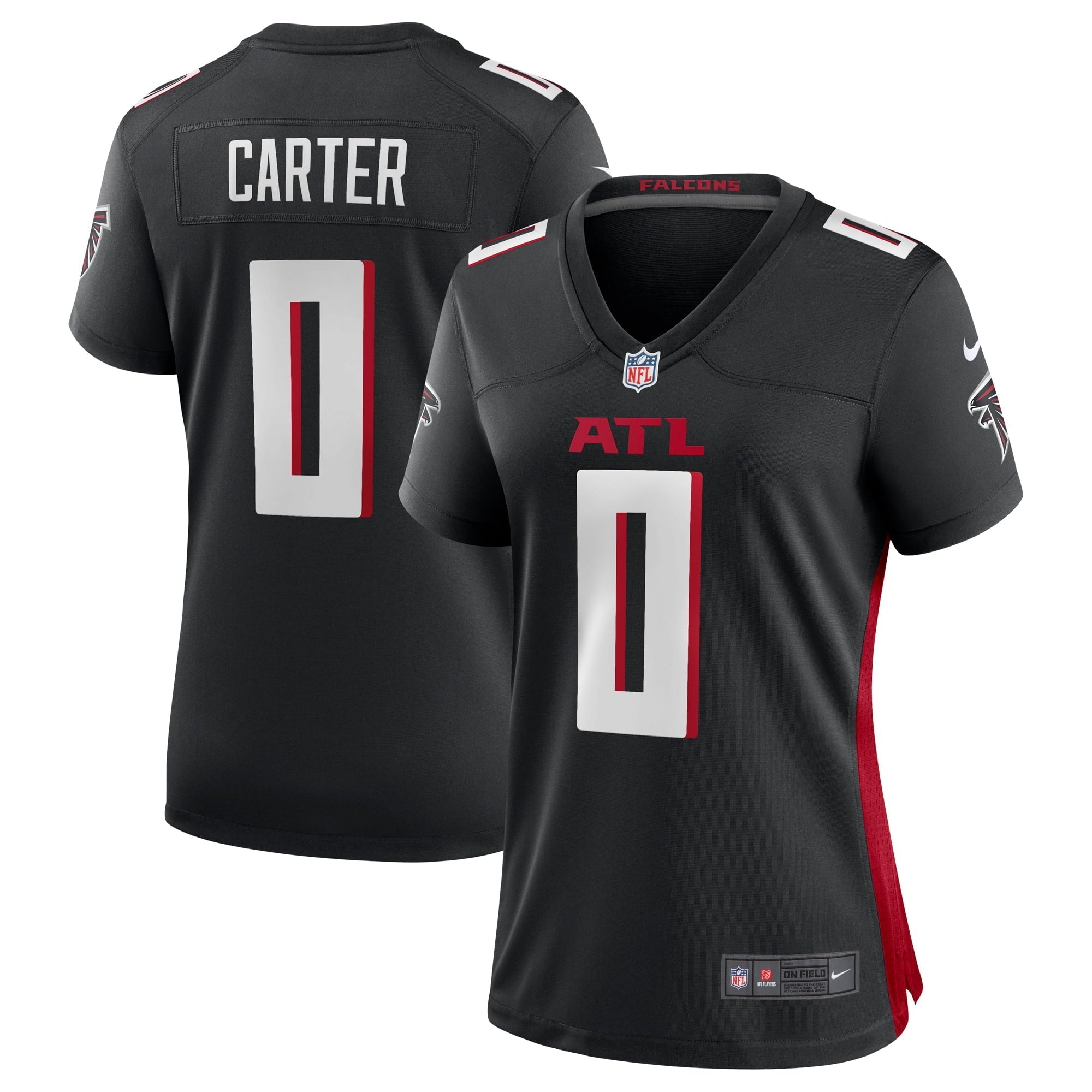 Women s Nike Lorenzo Carter Black Atlanta Falcons Game Player Jersey