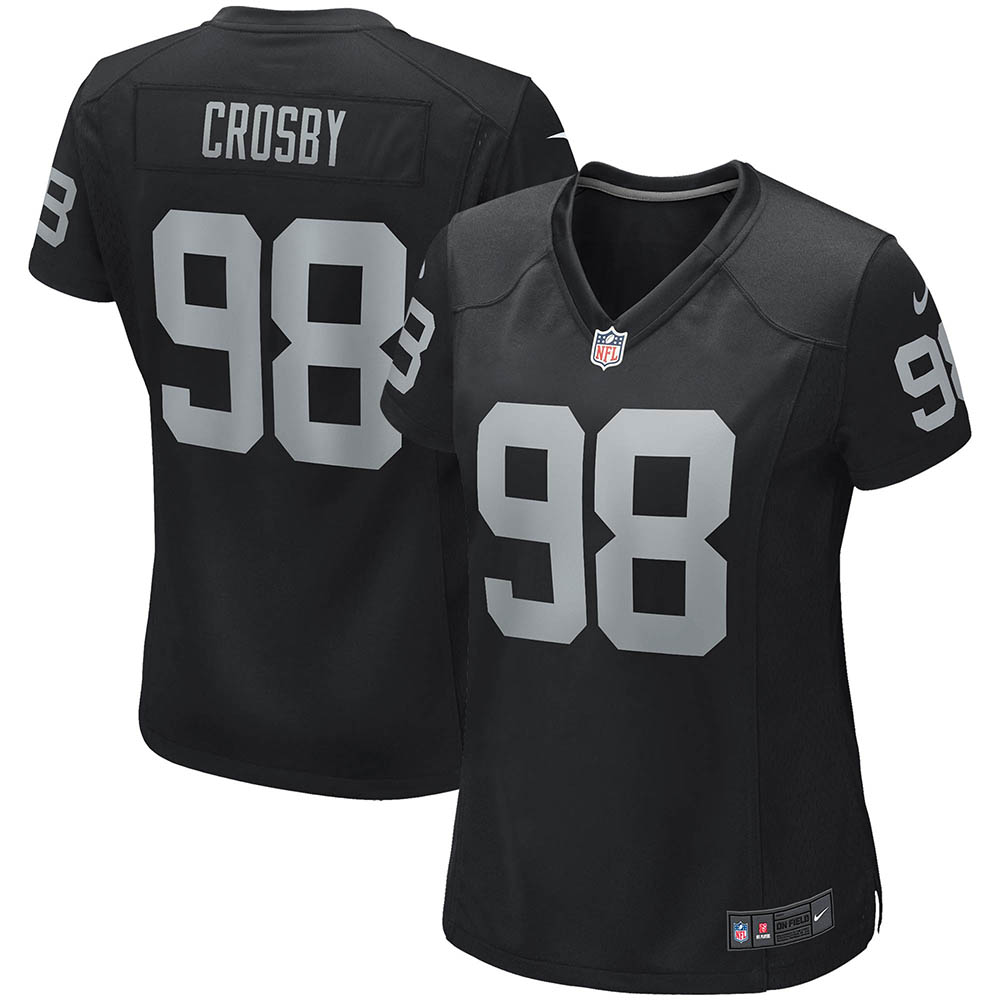 Women s Las Vegas Raiders Maxx Crosby Game Jersey Black