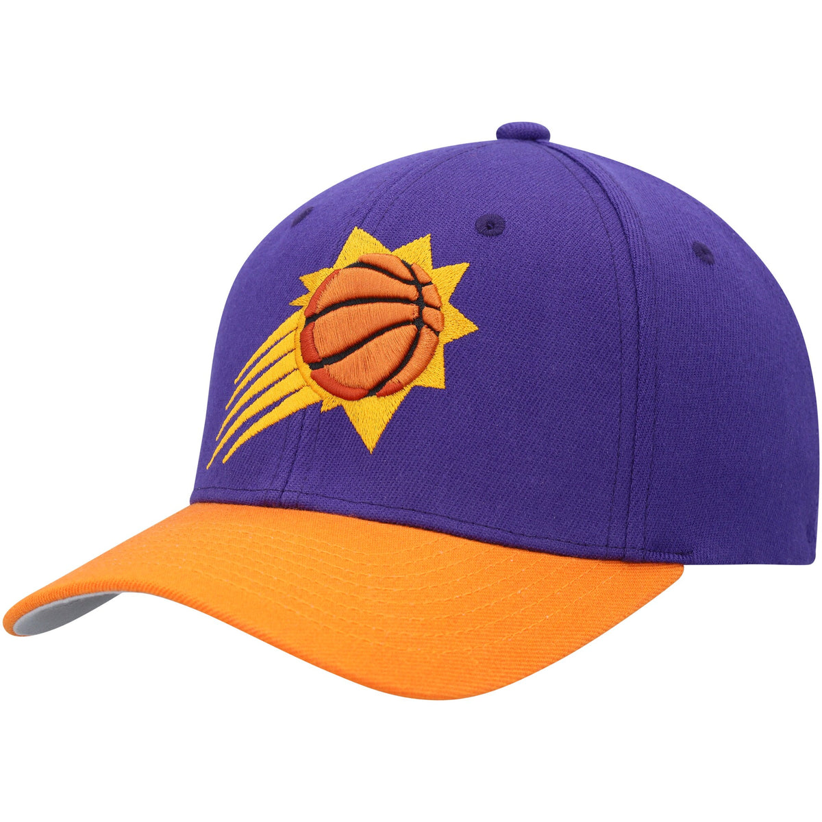 Phoenix Suns Mitchell & Ness MVP Team Two-Tone 2.0 Stretch-Snapback Hat - Purple/Orange