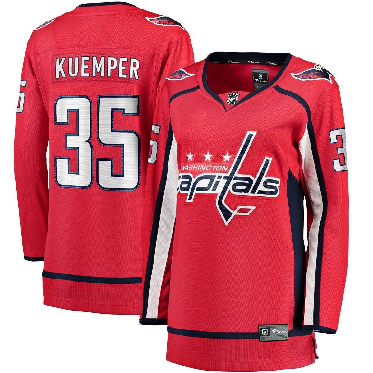 Women's Fanatics Branded Darcy Kuemper Red Washington Capitals Home Breakaway Player Jersey