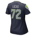 Women s Nike Abraham Lucas College Navy Seattle Seahawks Game Player Jersey