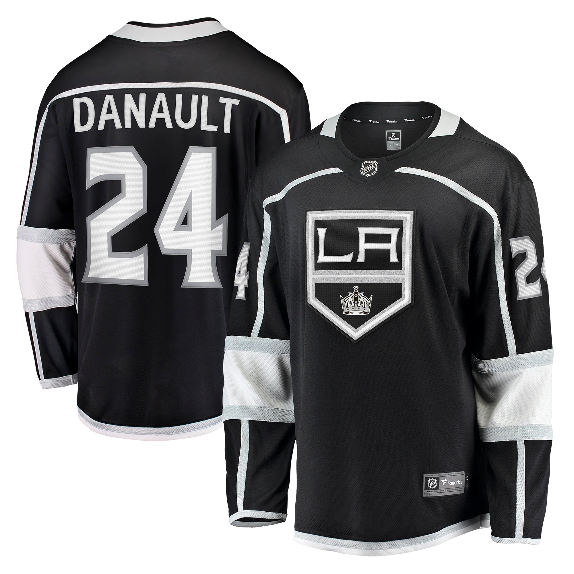 Men's Fanatics Branded Phillip Danault Black Los Angeles Kings Home Breakaway Player Jersey
