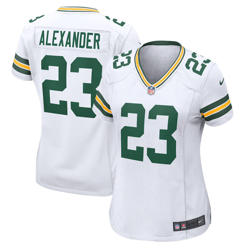 Women s Green Bay Packers Jaire Alexander Game Jersey   White