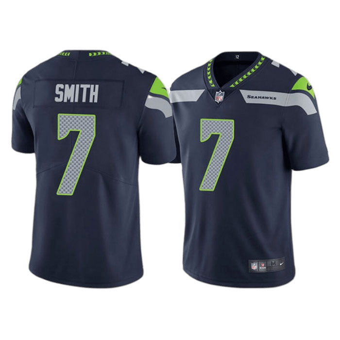 Youth Seattle Seahawks Geno Smith Vapor Jersey Navy