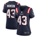 Women s Nike Calvin Munson Navy New England Patriots Home Game Player Jersey