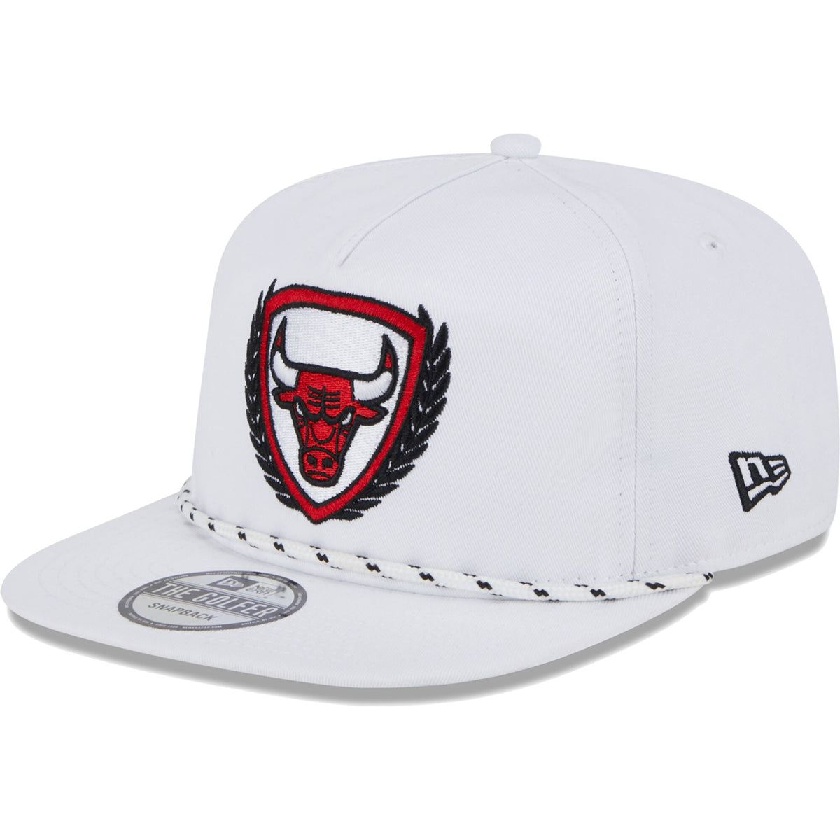 Chicago Bulls New Era The Golfer Crest Snapback Hat - White