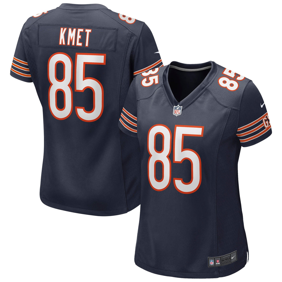 Women s Nike Cole Kmet Navy Chicago Bears Game Jersey