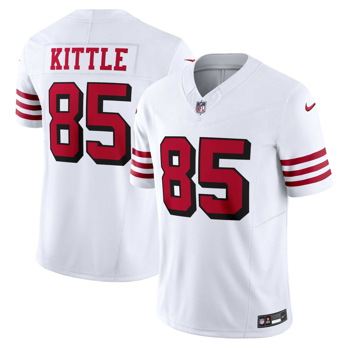 Men s Nike George Kittle White San Francisco 49ers Alternate Vapor F.U.S.E. Limited Jersey