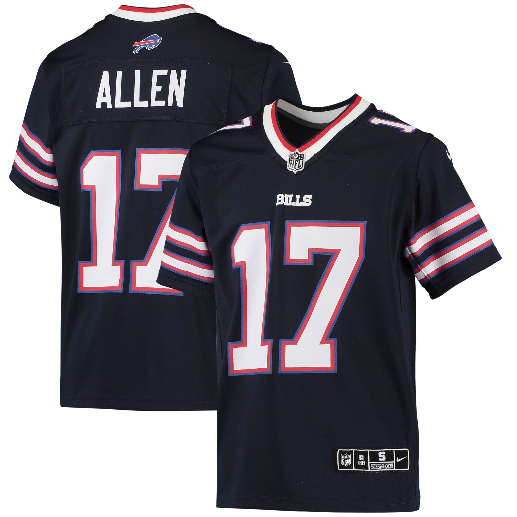 Josh Allen Buffalo Bills Nike Youth Inverted Team Game Jersey   Navy