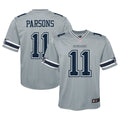 Micah Parsons Dallas Cowboys Nike Youth Inverted Game Jersey   Gray