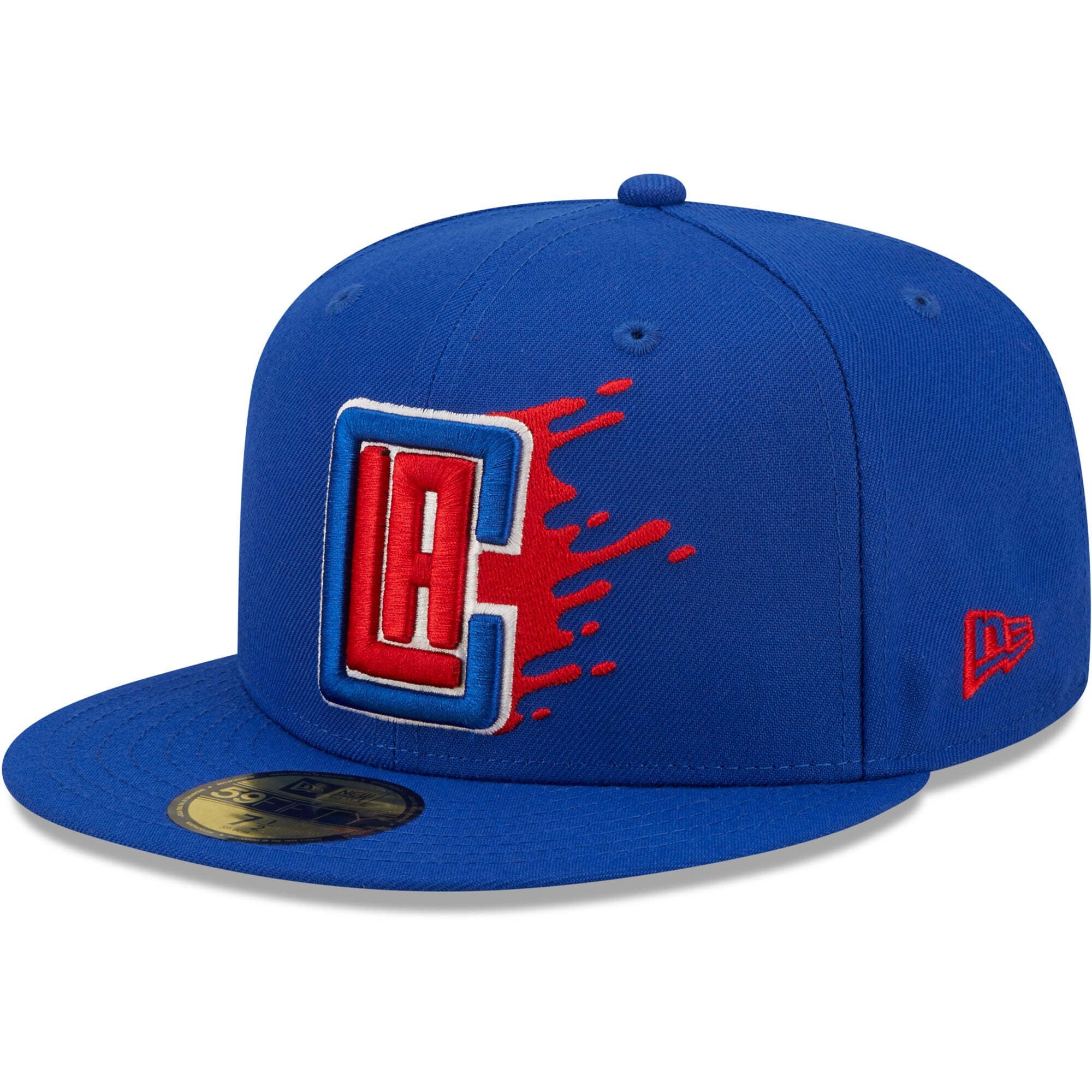 LA Clippers New Era Splatter 59FIFTY Fitted Hat - Royal