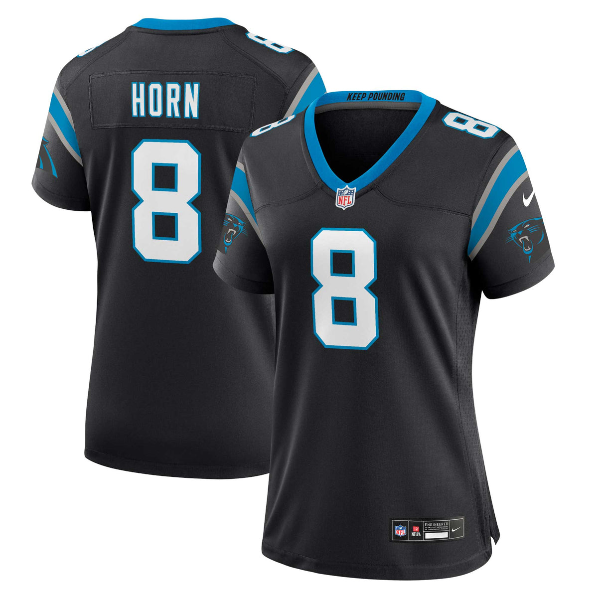 Jaycee Horn Carolina Panthers Nike Women s Player Jersey   Black