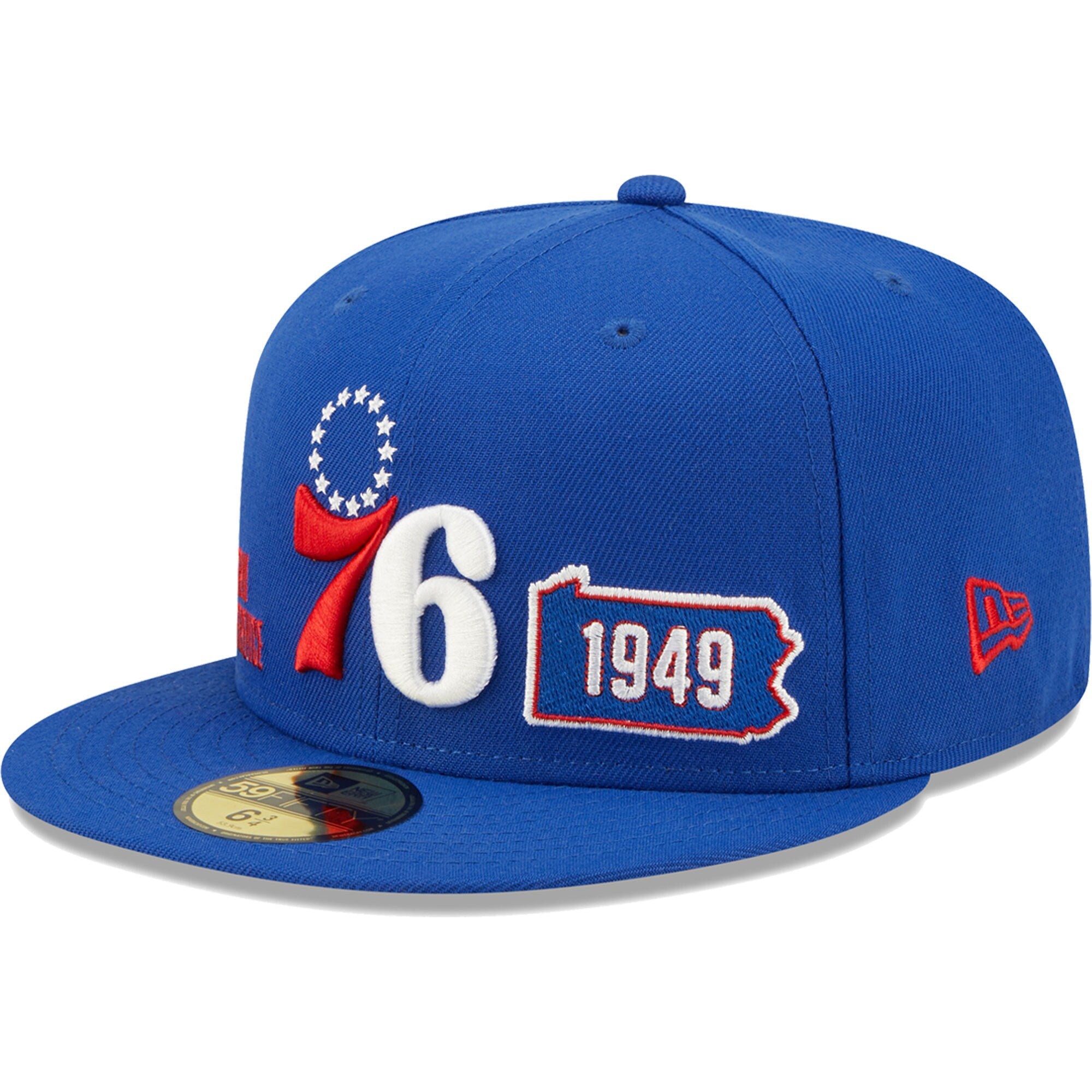 Philadelphia 76ers New Era Fall 22 Identity 59FIFTY Fitted Hat - Royal