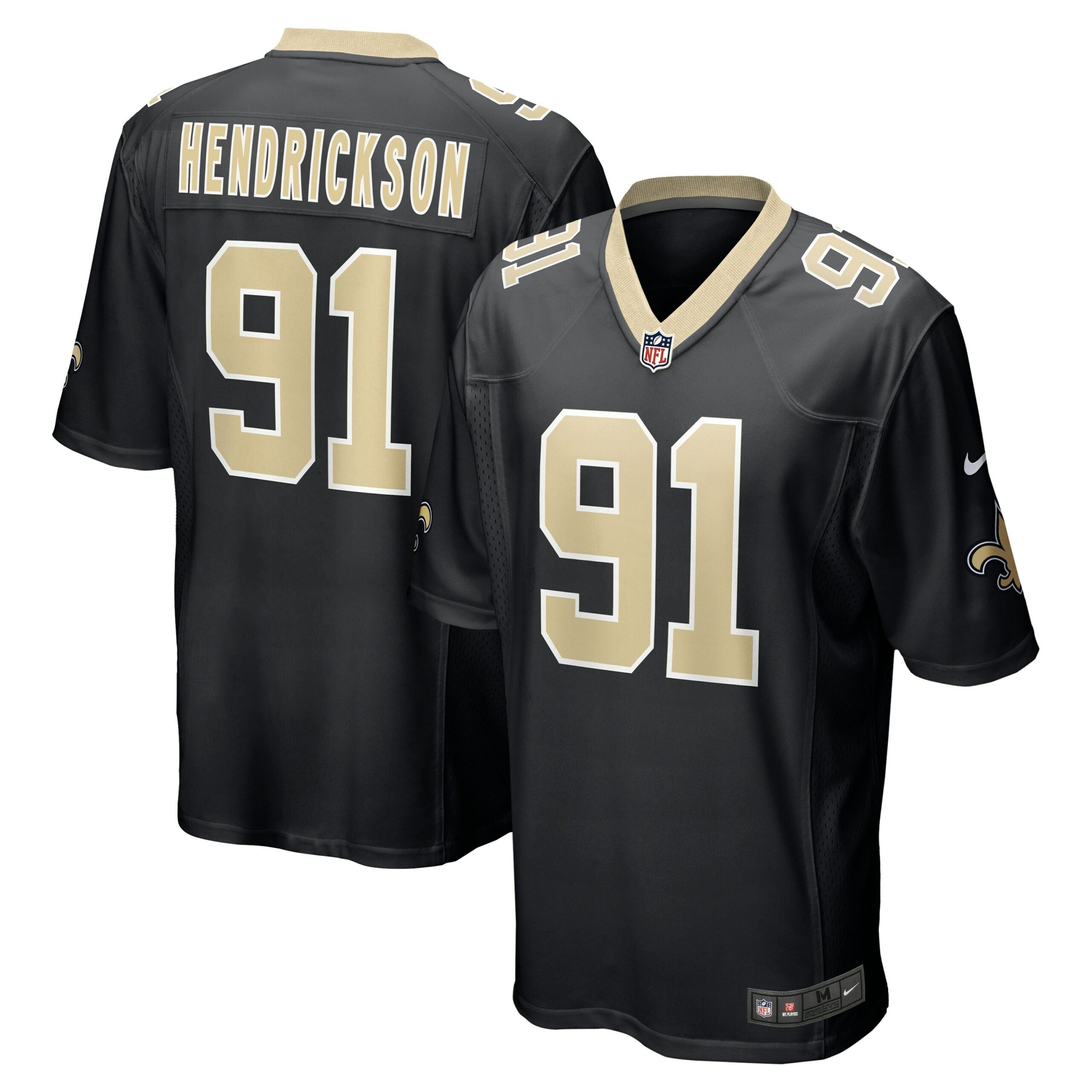 Trey Hendrickson New Orleans Saints Nike Game Jersey   Black