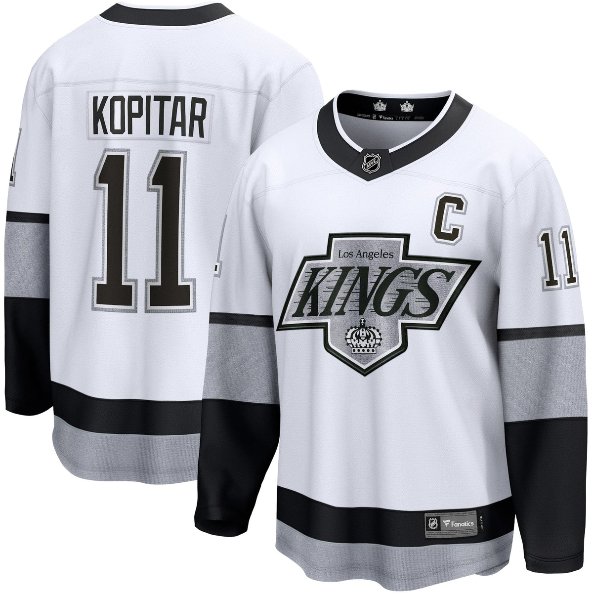 Men's Fanatics Branded Anze Kopitar White Los Angeles Kings Alternate Premier Breakaway Player Jersey