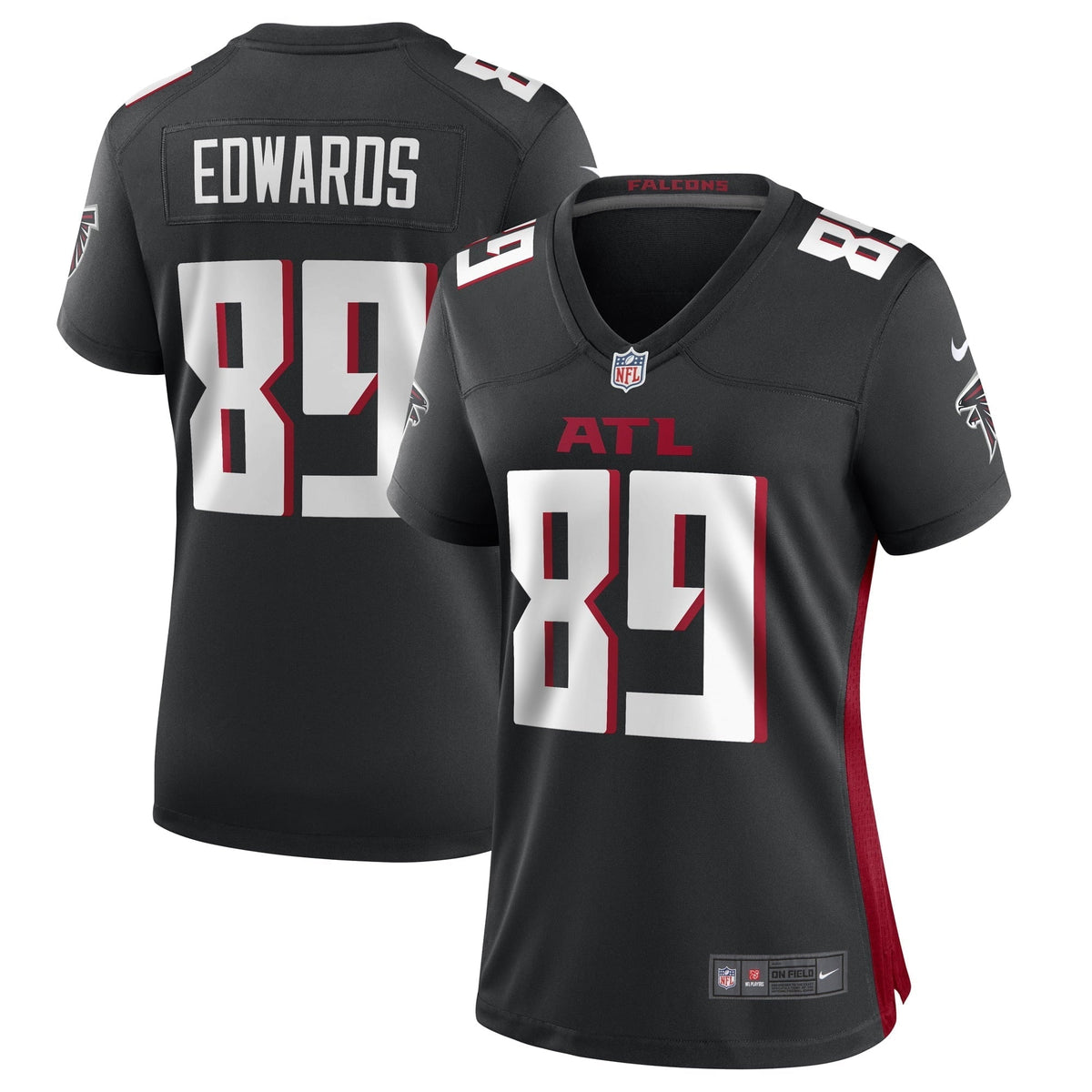 Women s Nike Bryan Edwards Black Atlanta Falcons Game Player Jersey