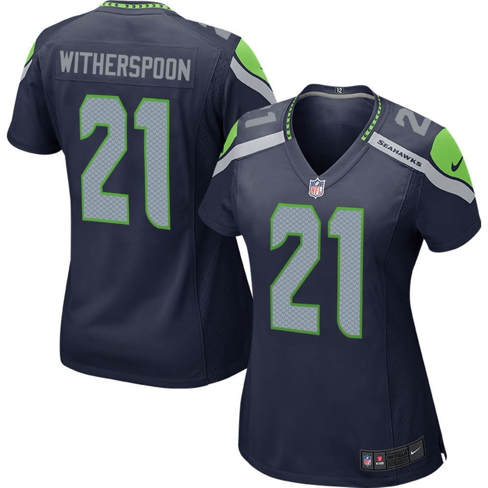 Women s Seattle Seahawks Devon Witherspoon Game Jersey Navy