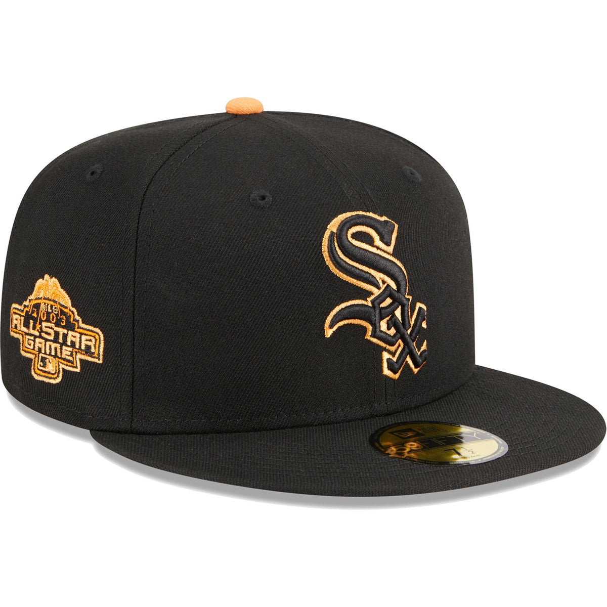 Chicago White Sox New Era Pastel Undervisor 59FIFTY Fitted Hat - Black