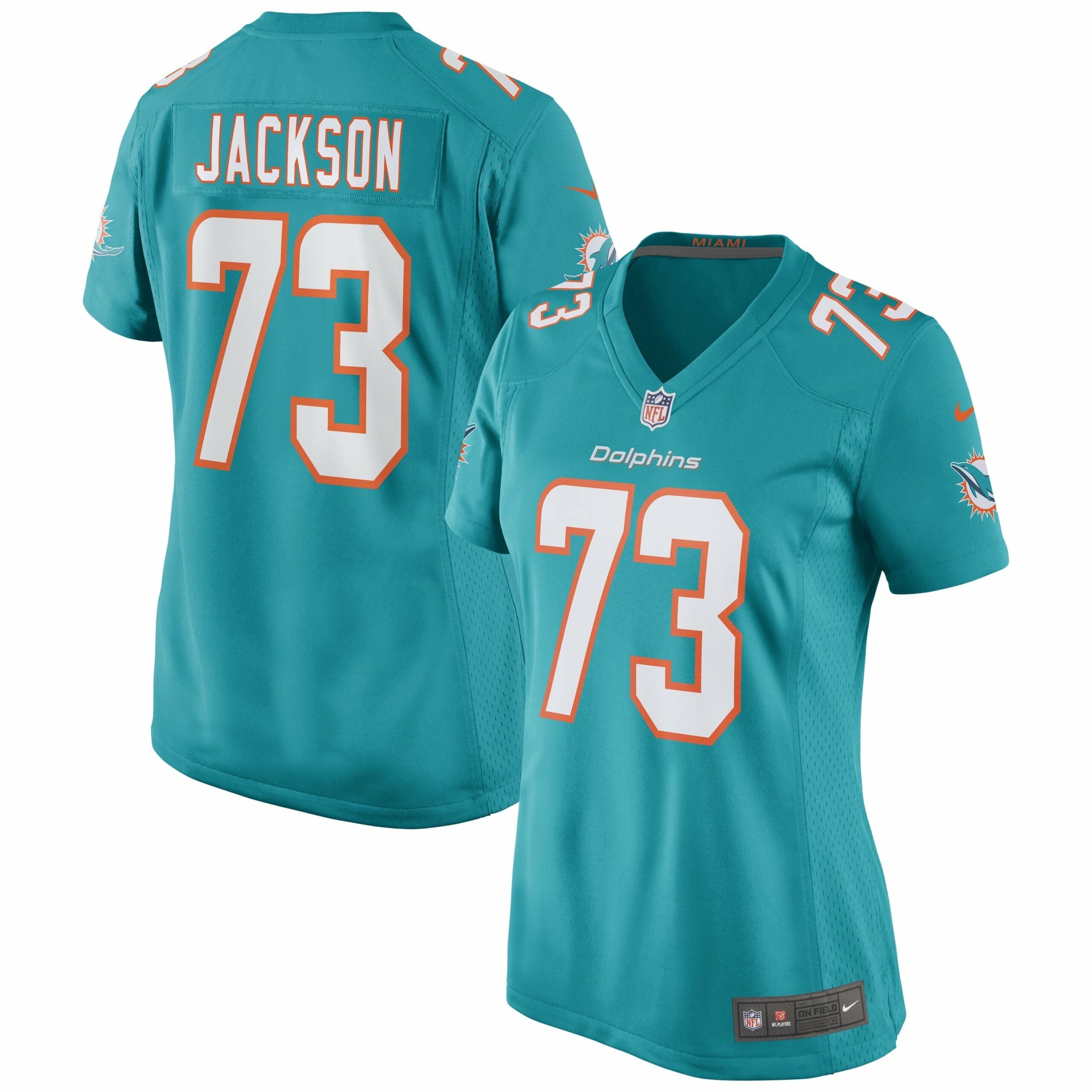 Women s Nike Austin Jackson Aqua Miami Dolphins Game Jersey